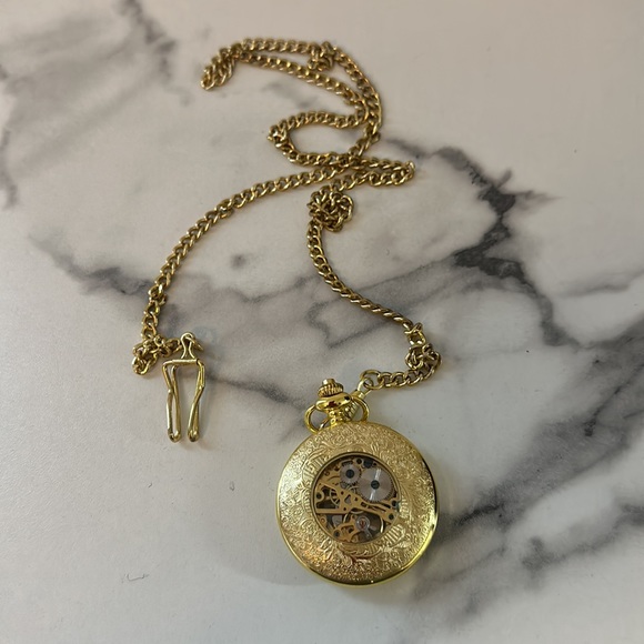 2- Goldtone Pocket watches- colibri and no brand - Picture 6 of 17